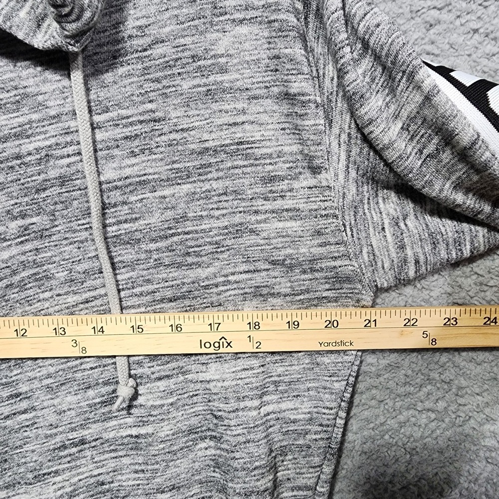 Victoria's Secret PINK Y2K Logo 1/4 Zip Hoodie Jacket Shirt Black Gray Small - Picture 4 of 6